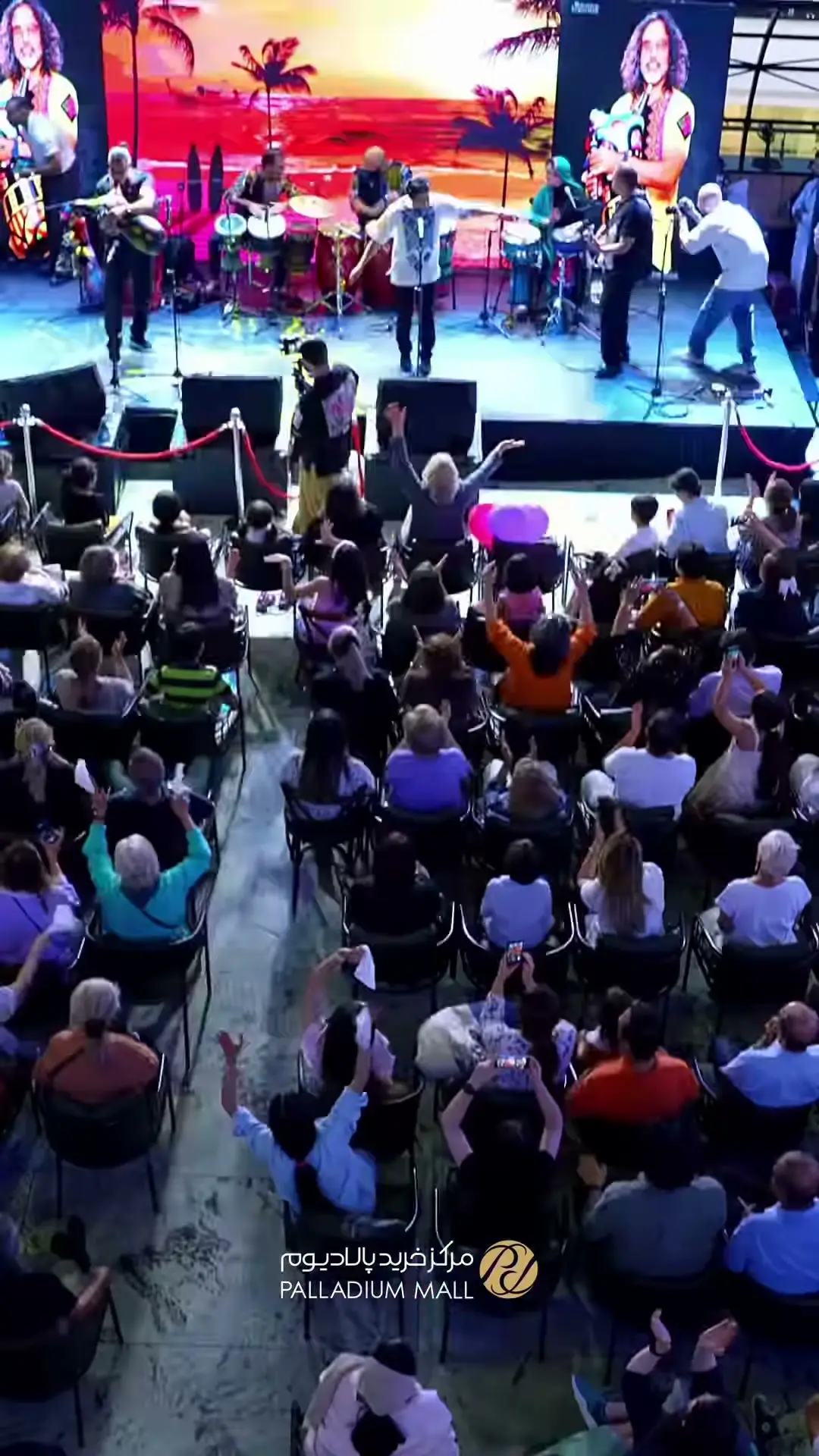 The audience at the live concert during Palladium's twelfth-birthday celebration